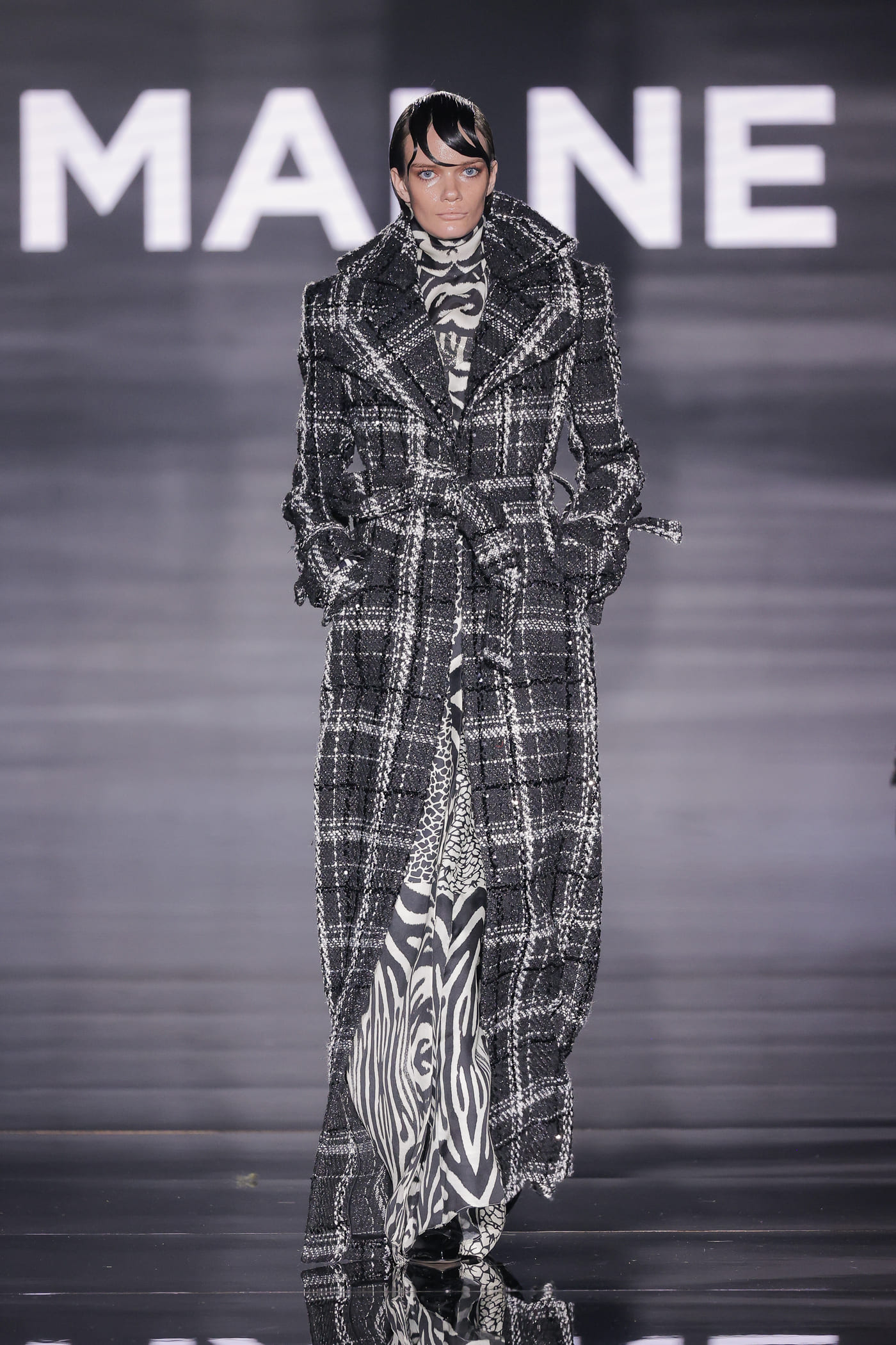 gabardine to toe catwalk black and white
