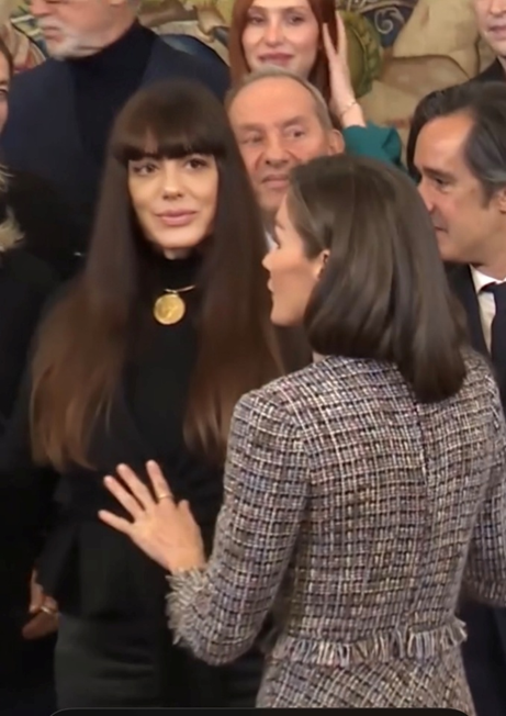 Paloma Álvarez con la Reina Letizia