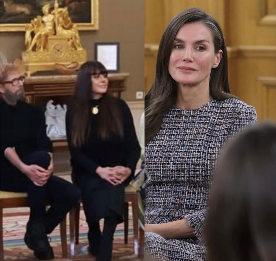 Paloma Álvarez y Juanjo Mánez de Malne con la Reina Letizia